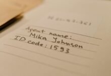 identifier codes and numbers listed
