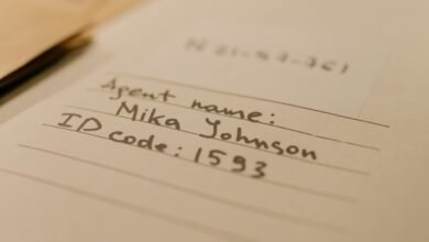 identifier codes and numbers listed